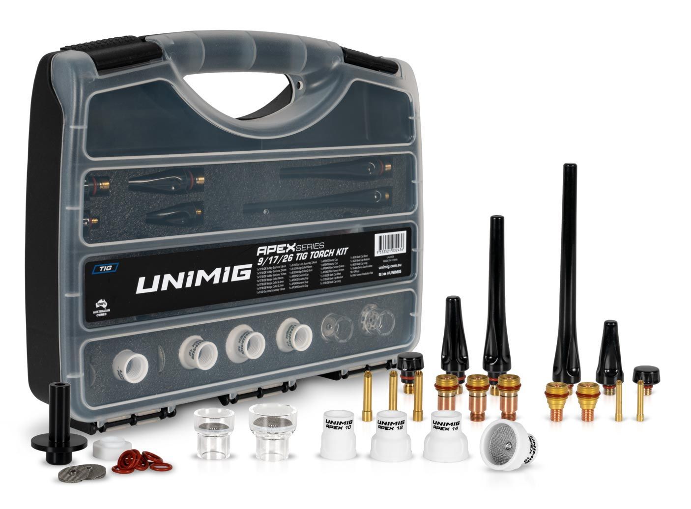 APEX SERIES 9/17/18/20/26 TIG TORCH KIT