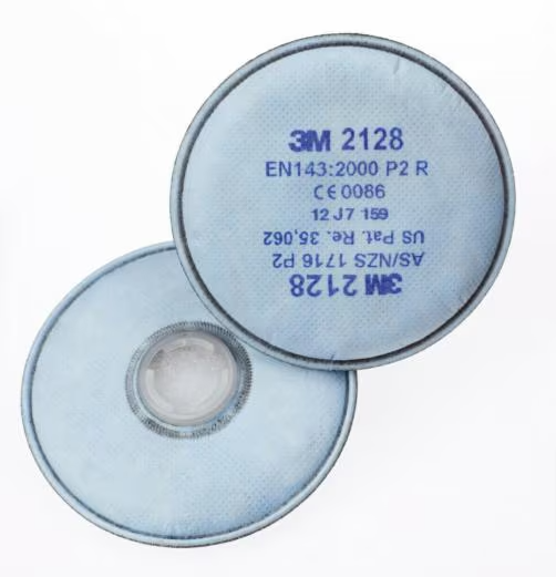 3M Particulate Filter 2128, GP2, with Nuisance Level Organic Vapour/Acid Gas Relief