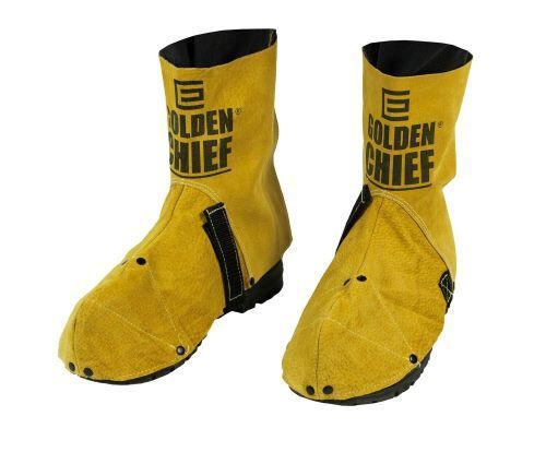 GOLDEN CHIEF Premium Leather Welder's Spats welding apparel