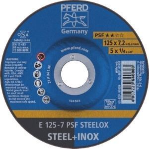 traditional grinding wheel designed for STEEL and Stainless Steel applications