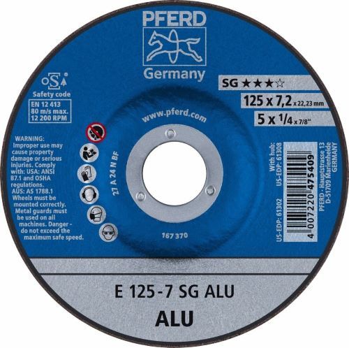 PFERD aluminium grinding wheel