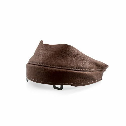 welding helmet leather head protection brown